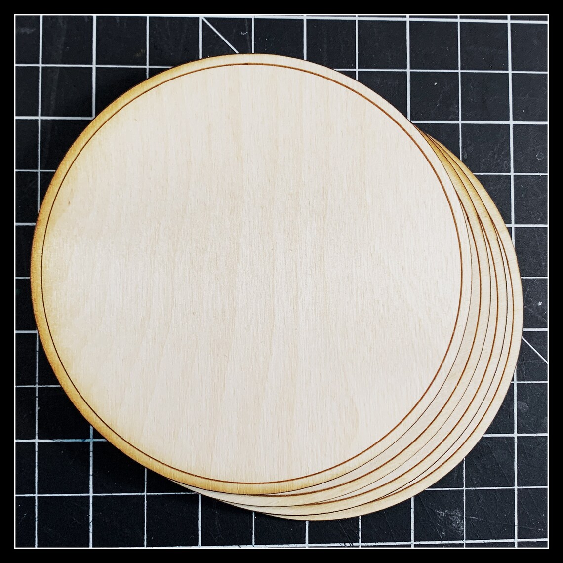 BLANK Coaster Set 4 Wooden Coasters Blank Wooden Plain Etsy