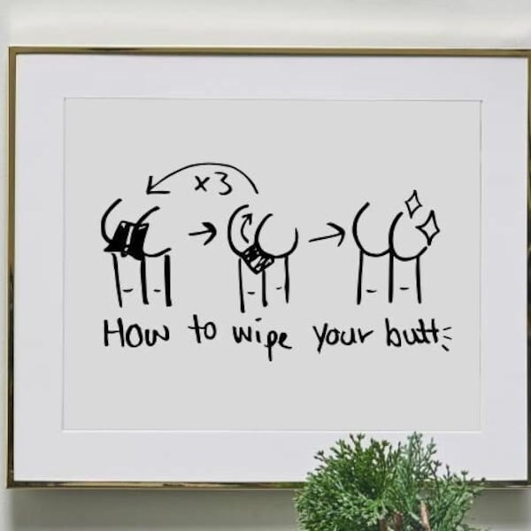 Butt Napkins Svg - Etsy