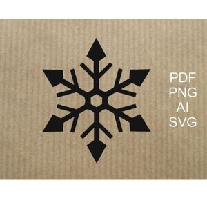 Vecteur de flocon de neige - Svg- Png - AI - pdf