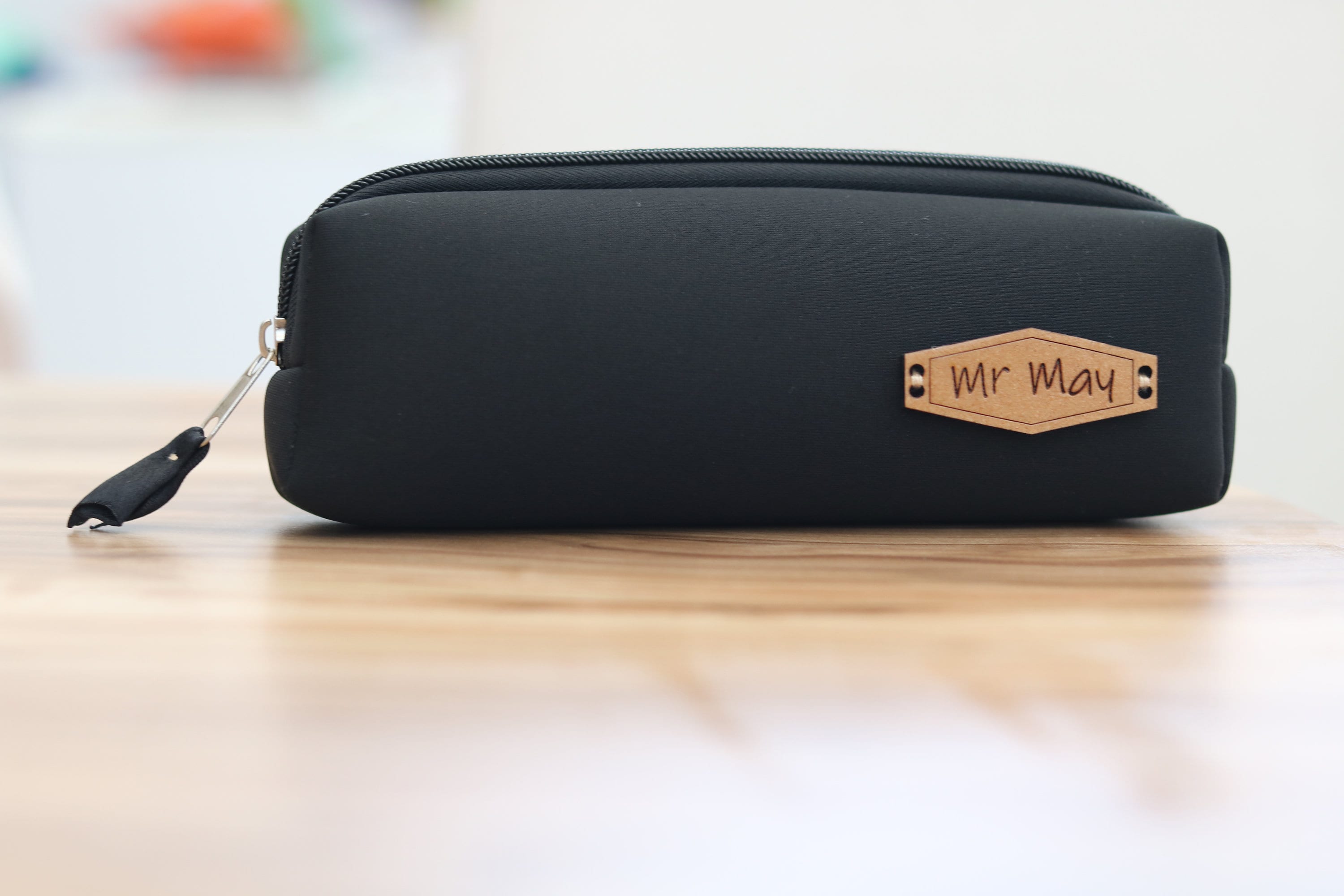 Personalised Pencil Case With Engraved Name Tag Make up -  UK