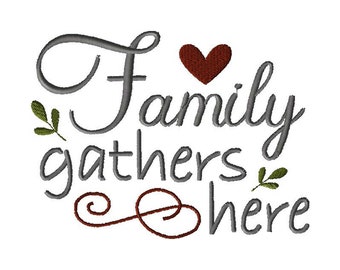 Download Family Gathers Here Etsy