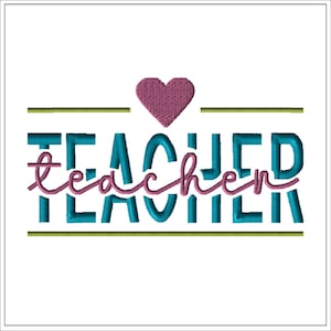 Teacher | Machine Embroidery Design #1119