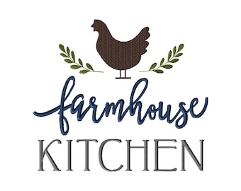 Farmhouse Kitchen #1200-Machine Embroidery Design