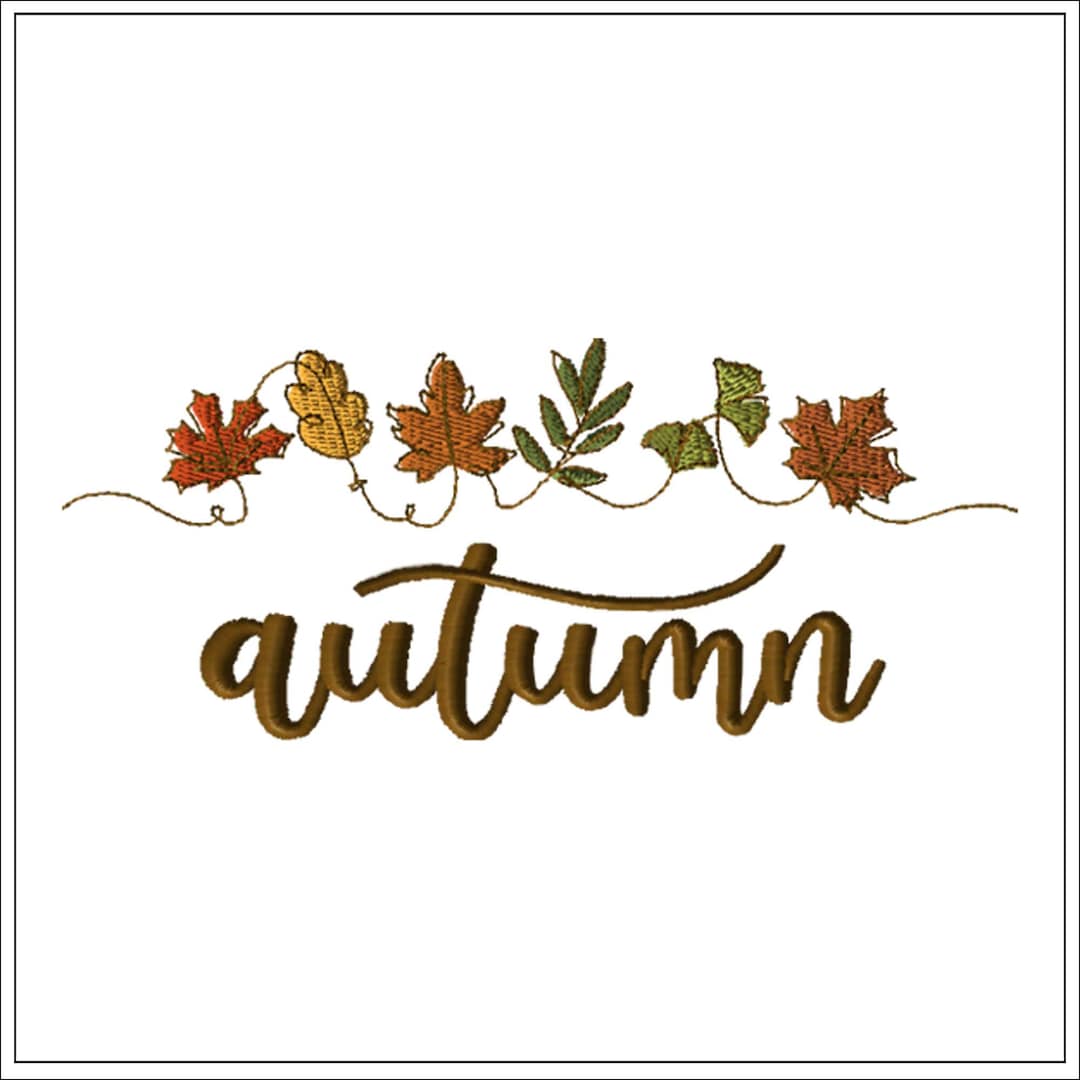 Autumn Leaves | Machine Embroidery Design #1572 - Etsy
