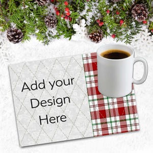 Mönster för muggmatta | Lägg till din egen design | 5x7 och 6x10 | Maskinbroderi i bågen bild 8