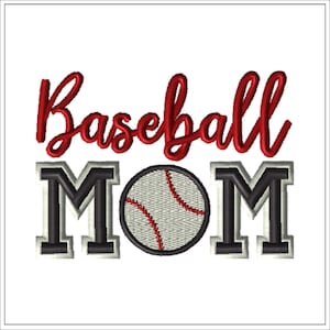 Baseball Mom-Machine Embroidery Design-#1354