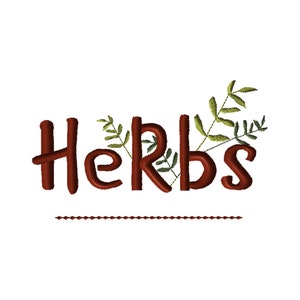 Herbs-Machine Embroidery Design-#1170