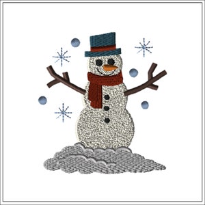Snowman | Machine Embroidery Design #1487