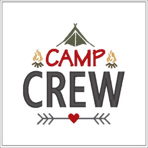 Camp Crew | Machine Embroidery Design #1537