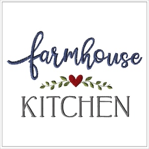 Farmhouse Kitchen-Machine Embroidery Design- #1312