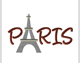 Paris-Eiffel Tower Machine Embroidery Design #1715