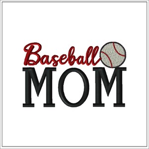 Baseball Mom | Machine Embroidery Design #1369