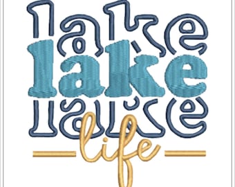 Lake Life | Machine Embroidery Design #1716