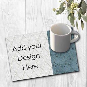 Mönster för muggmatta | Lägg till din egen design | 5x7 och 6x10 | Maskinbroderi i bågen bild 6