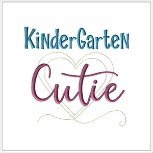 Kindergarten Cutie / Diseño de bordado de máquina #1508