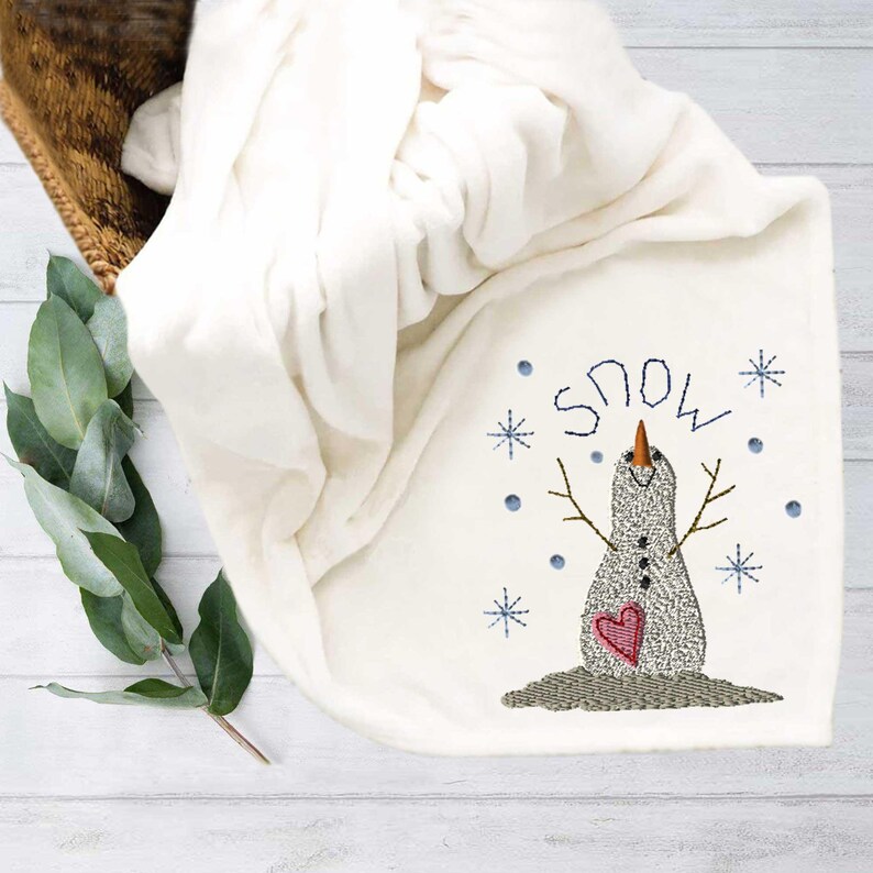 Snowman Snow | Machine Embroidery Design #1480 - Etsy