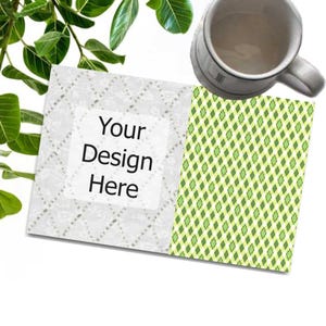 Mönster för muggmatta | Lägg till din egen design | 5x7 och 6x10 | Maskinbroderi i bågen bild 2