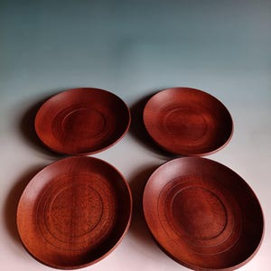 A sapele mahogany platter