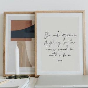 Rumi Quote, Rumi Print, Rumi Printable, Inspirational Prints, Digital Quote Print, Minimalist Print