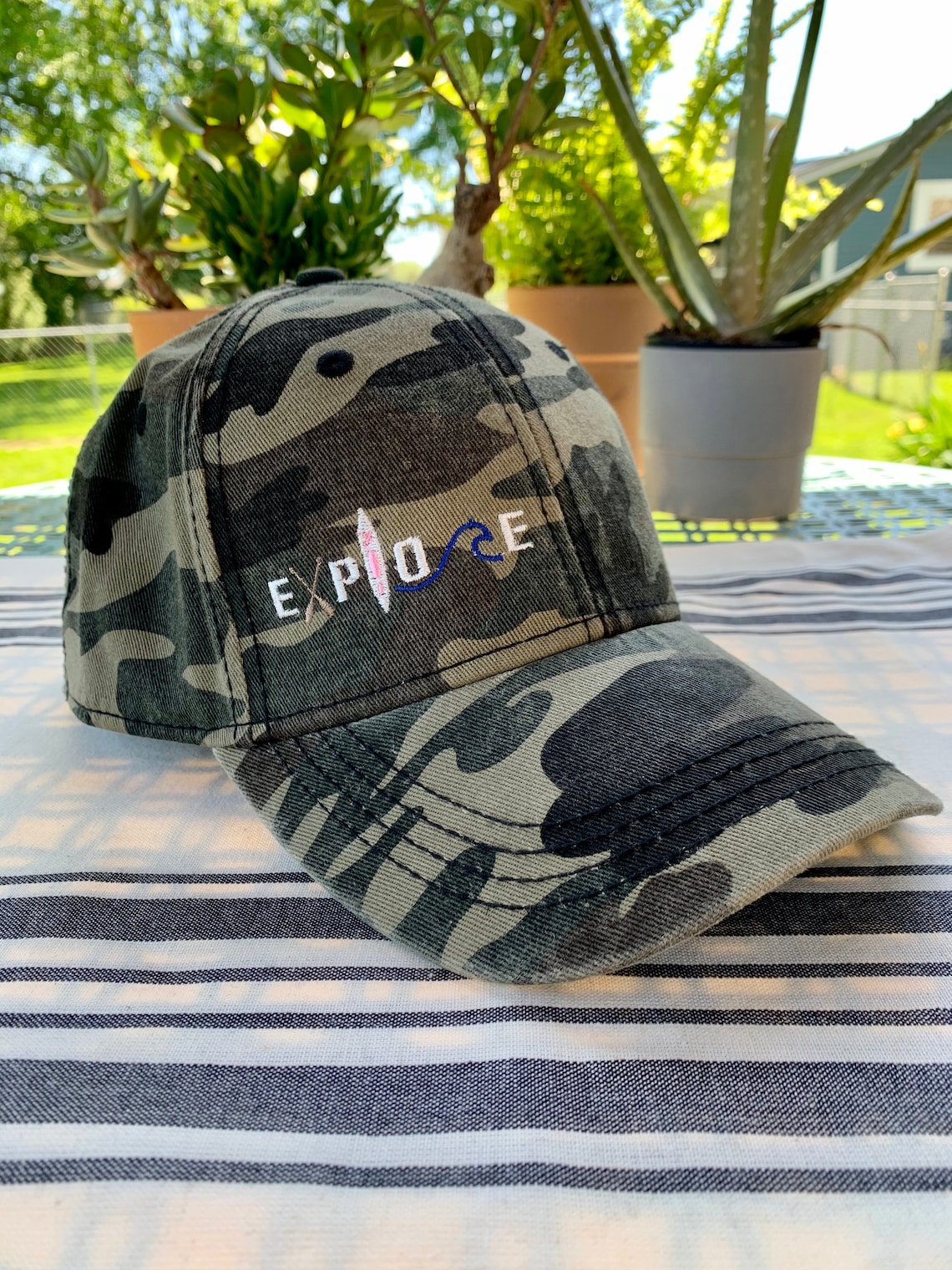 Explore Kayak Hat Camo Kayak Hat Outdoors Adventure Etsy