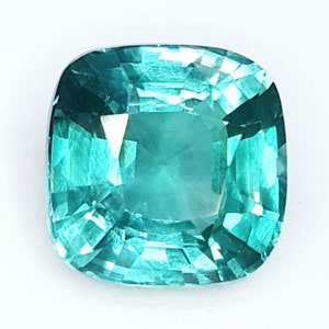 Loose Gemstone Natural Green Tourmaline 9.22 Ct Cushion Shape AAA+ Quality Ring Size For Jewelry Design Certified Brazilian Tourmaline Gems