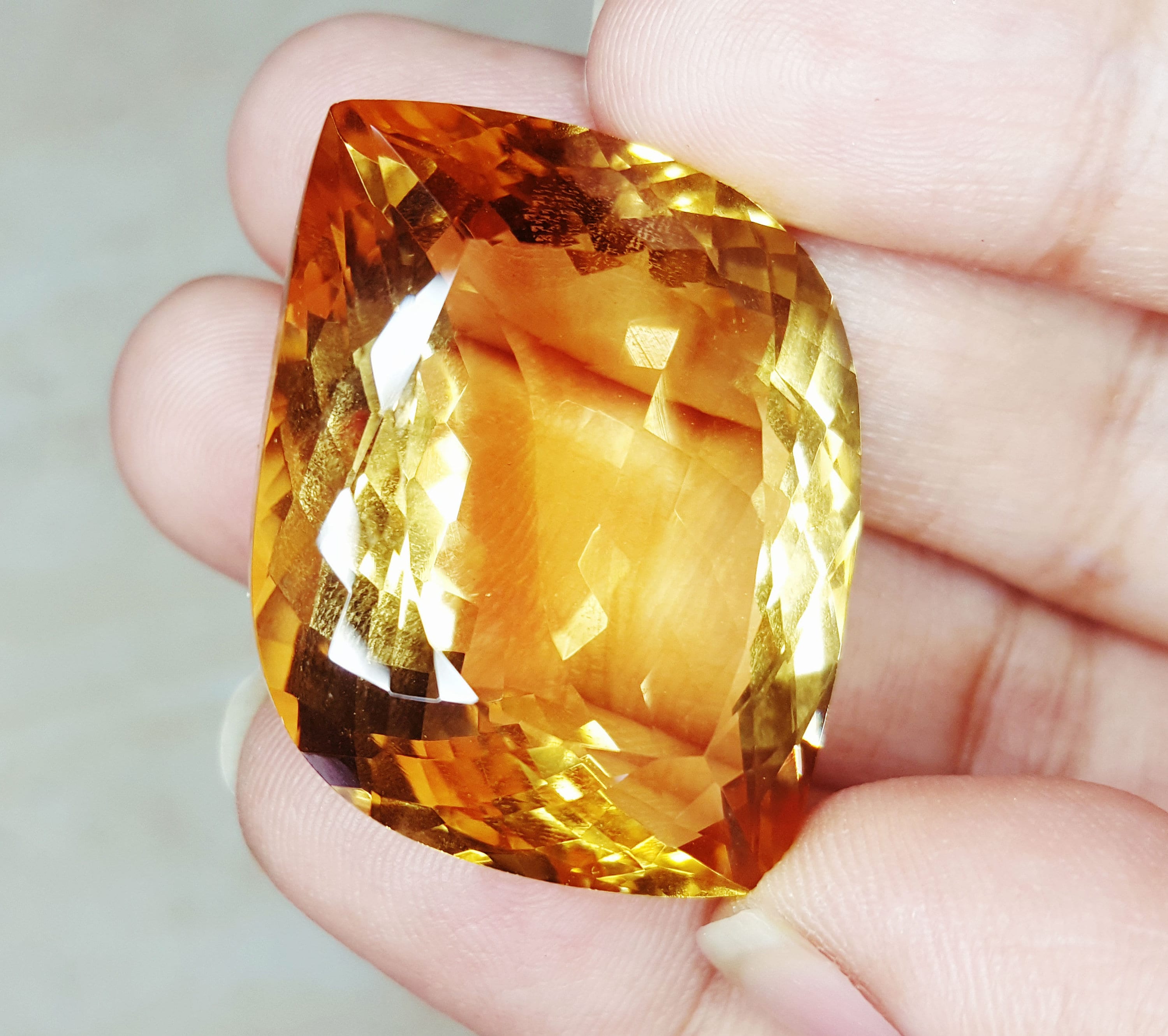 Loose Gemstone Natural Citrine 61 to 65 Cts Fancy Shape Etsy