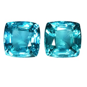 Natural Green Tourmaline Certified Loose Gemstone Cushion Shape Pair 8-10 Ct AAA+ Quality For Making Jewelry Transparent For Ring Size Gems