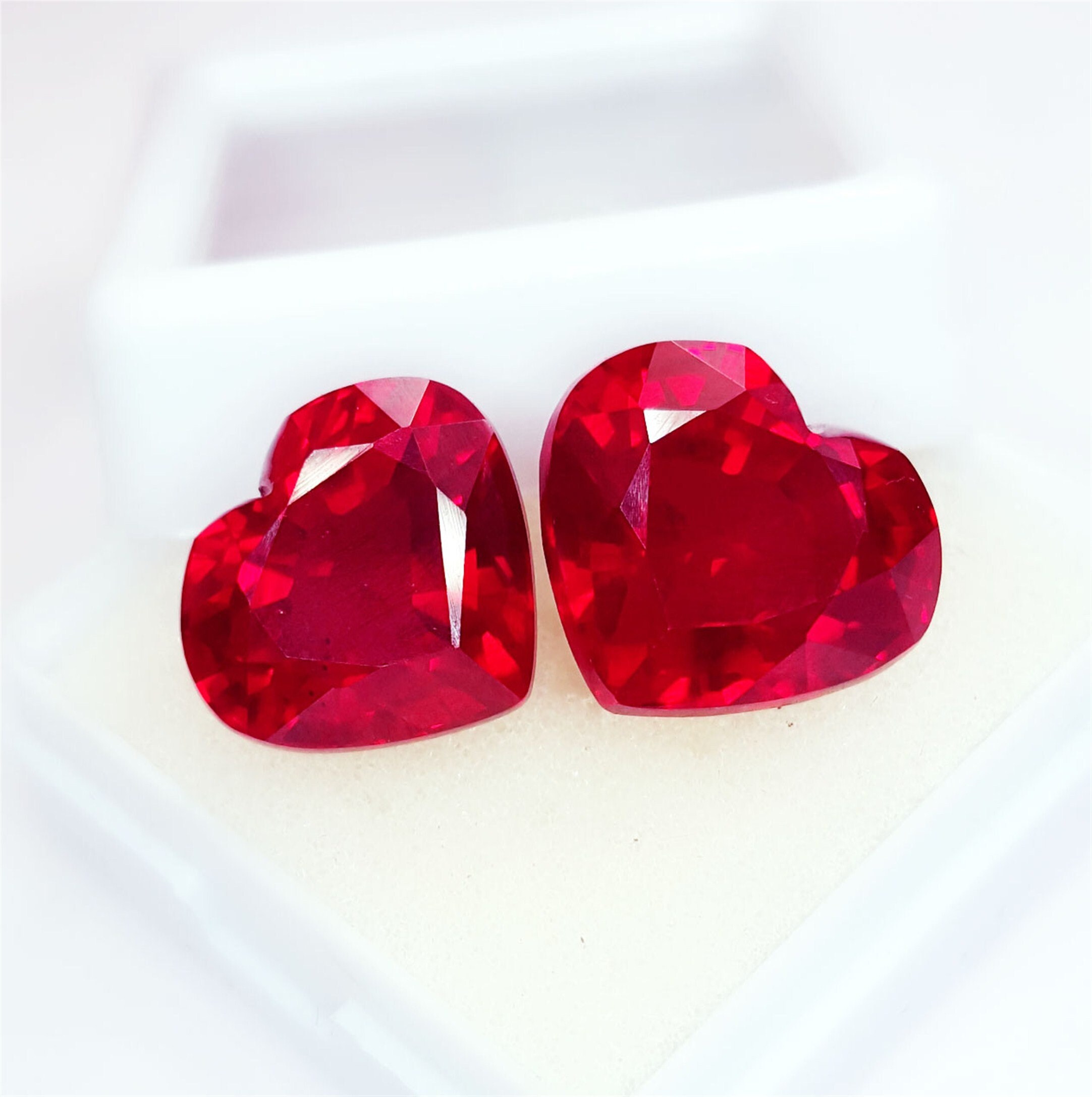 Natural Ruby Certified Loose Gemstone 8 To 10 Ct Heart Shape Etsy