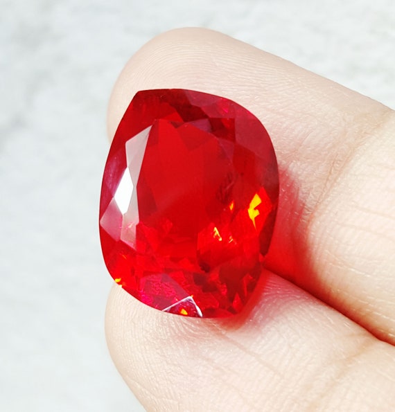 10.07 Ct Lockerer Edelstein Natur Reich Rot Topas Geburtsstein - Etsy.de