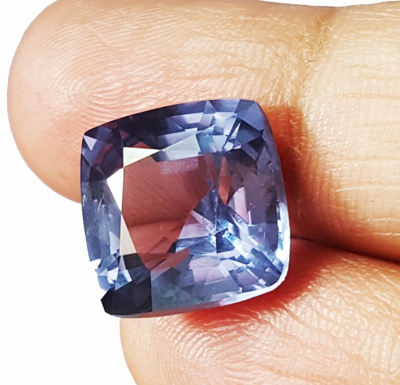 Natural Alexandrite 9.36 Ct Loose Gemstone Certified Cushion Etsy