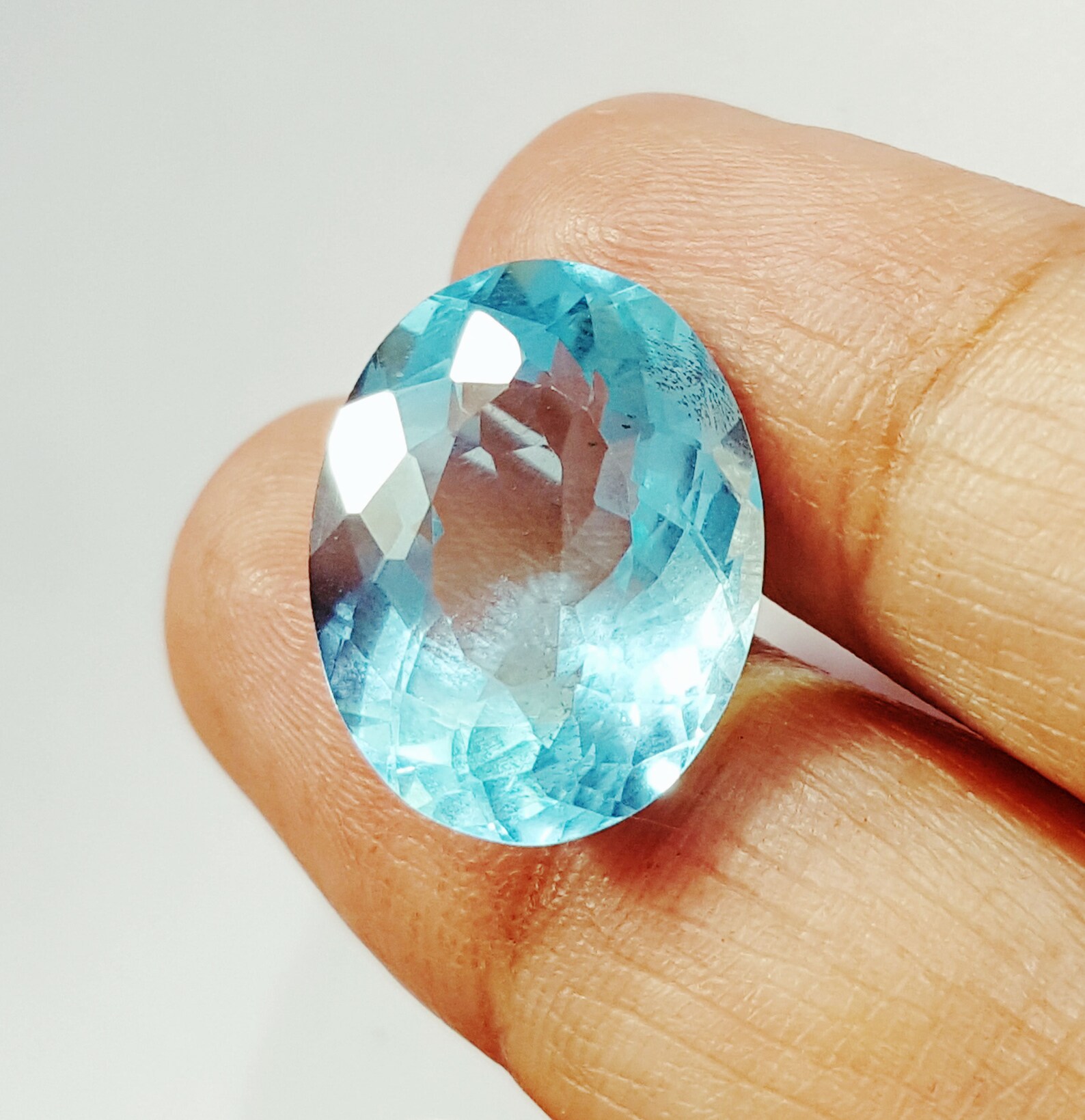 Loose Gemstone Aquamarine 11.92 Ct Certified Oval Shape Etsy