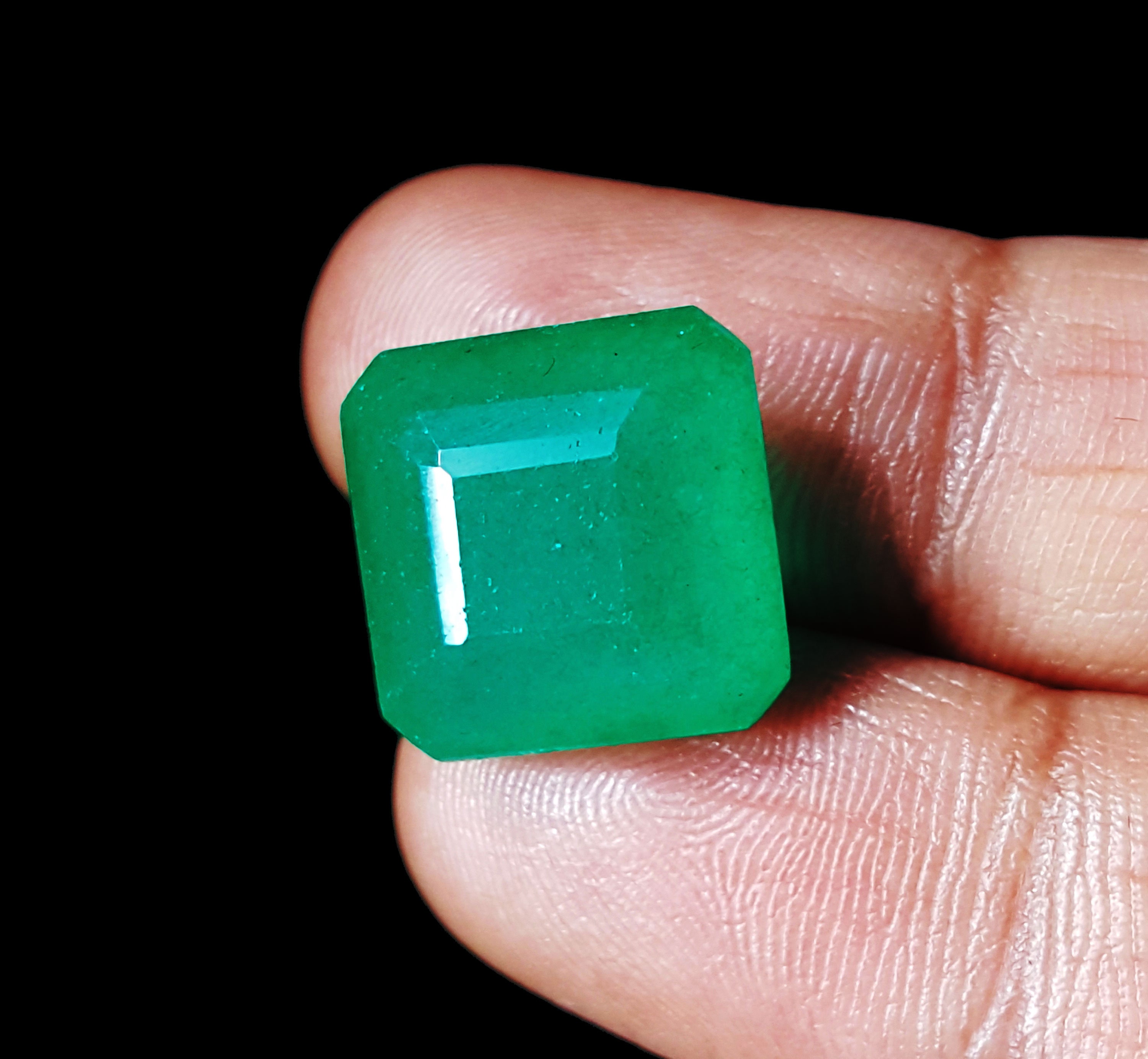 Loose Gemstone 10.57 Ct Natural Emerald Certified Square Shape Etsy