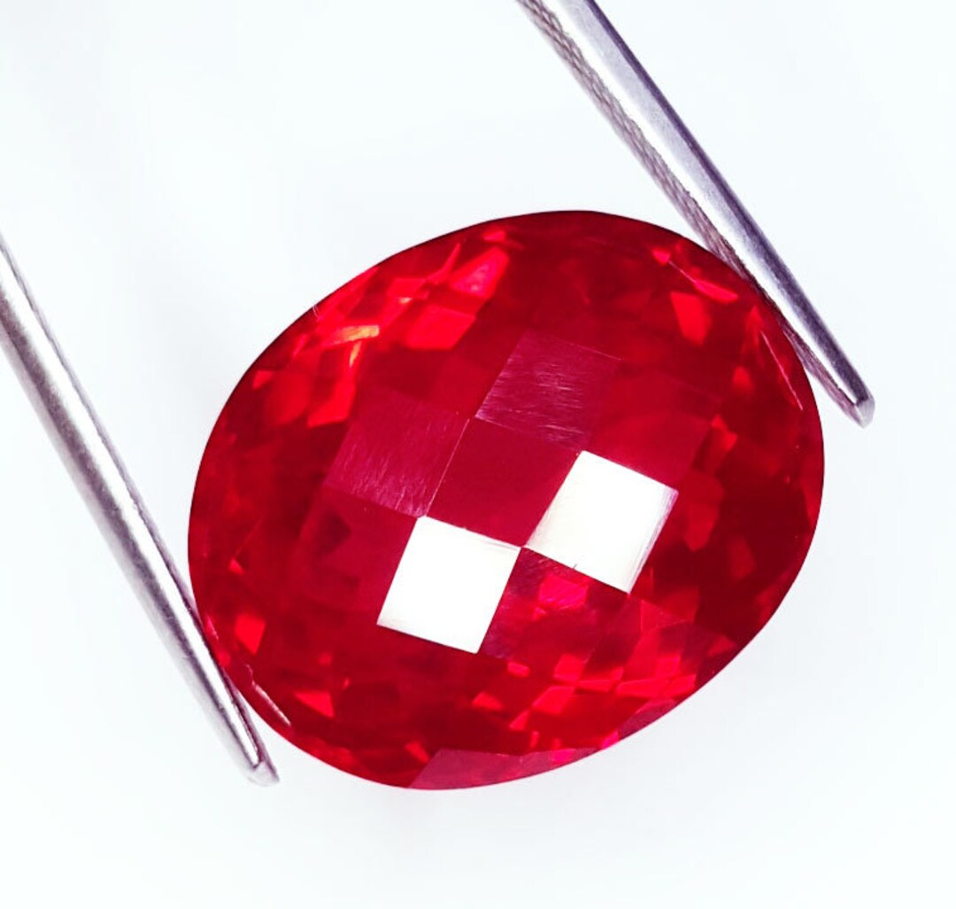 28 Ct Natural Red Ruby Loose Gemstone Certified Transparent Huge Size ...