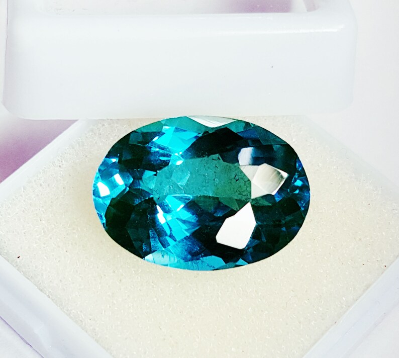 12.41 Ct Loose Gemstone Natural Blue Paraiba Tourmaline AAA Etsy