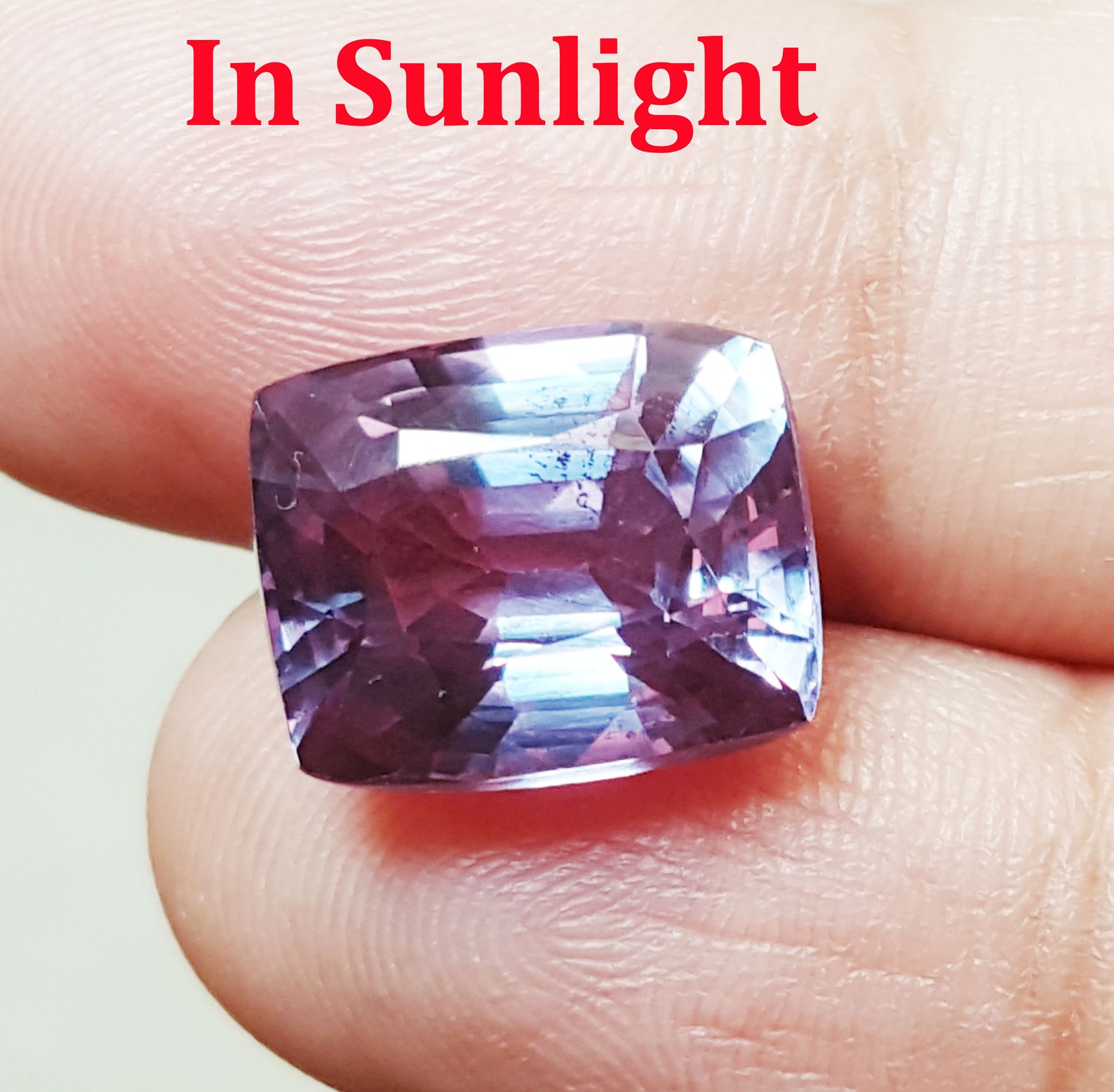 Natural Alexandrite Loose Gemstone Certified 7.47 Ct Cushion Etsy