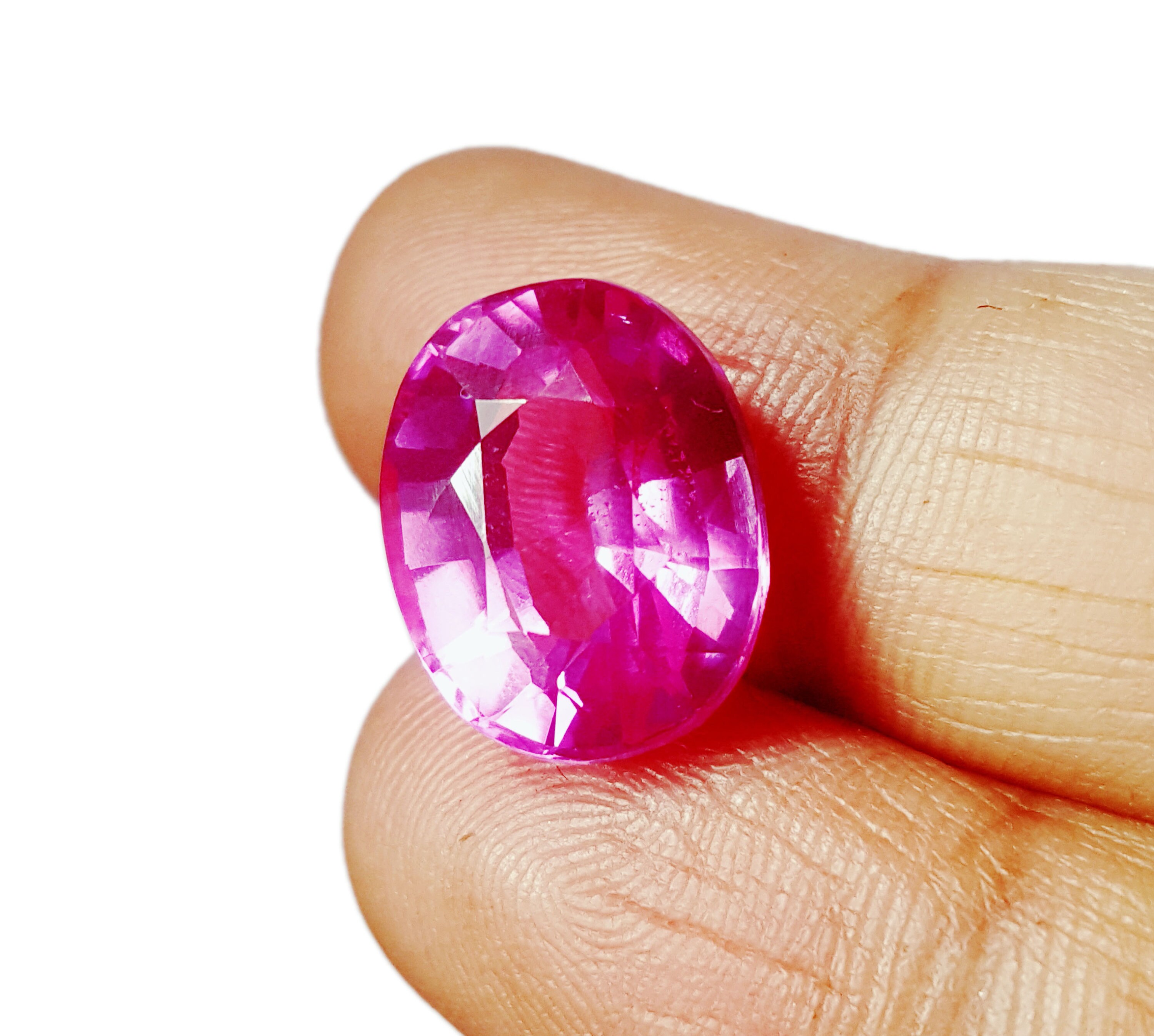 Natural Loose Gemstone 9.57 Ct Oval Shape Certified Pink Etsy