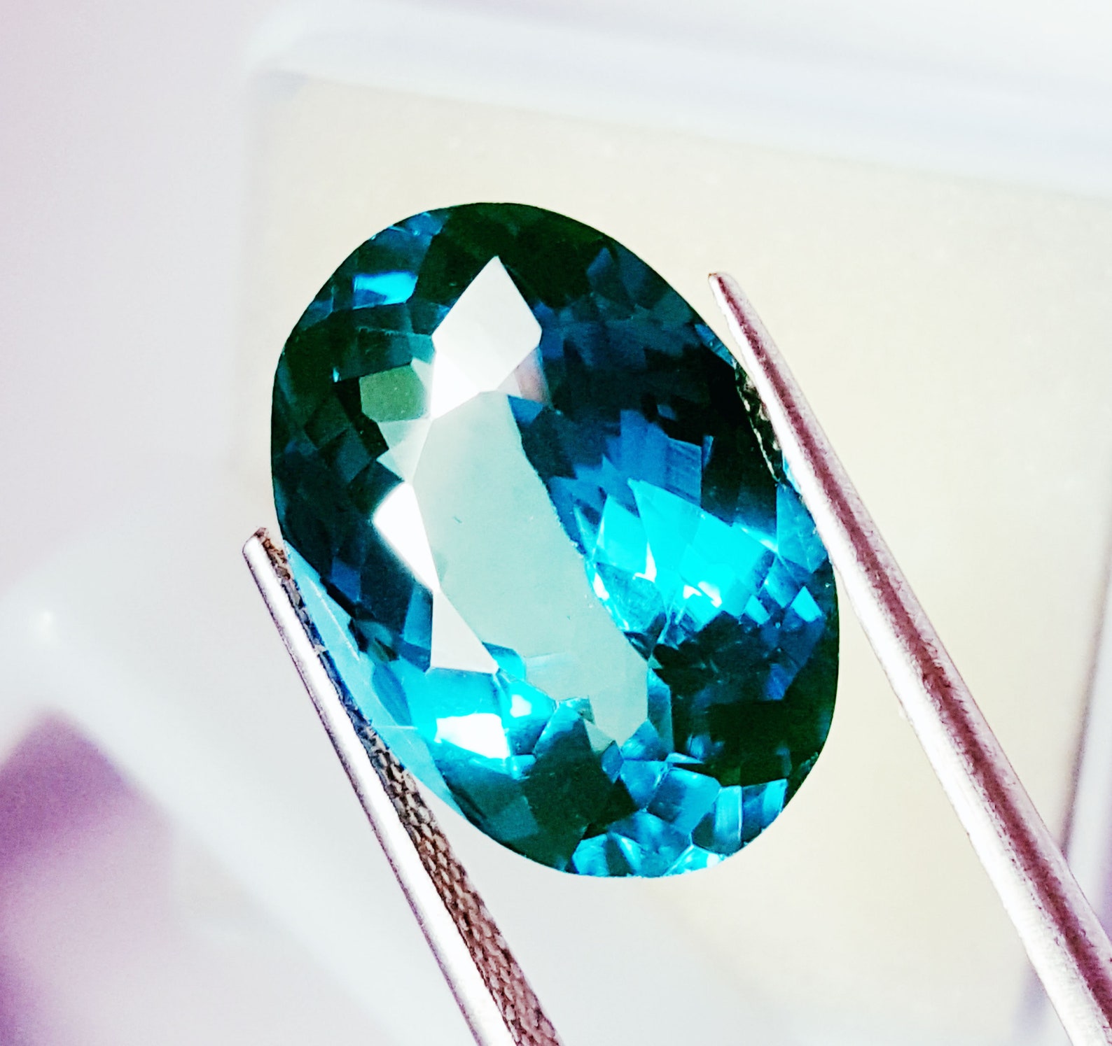 12.41 Ct Loose Gemstone Natural Blue Paraiba Tourmaline AAA Etsy