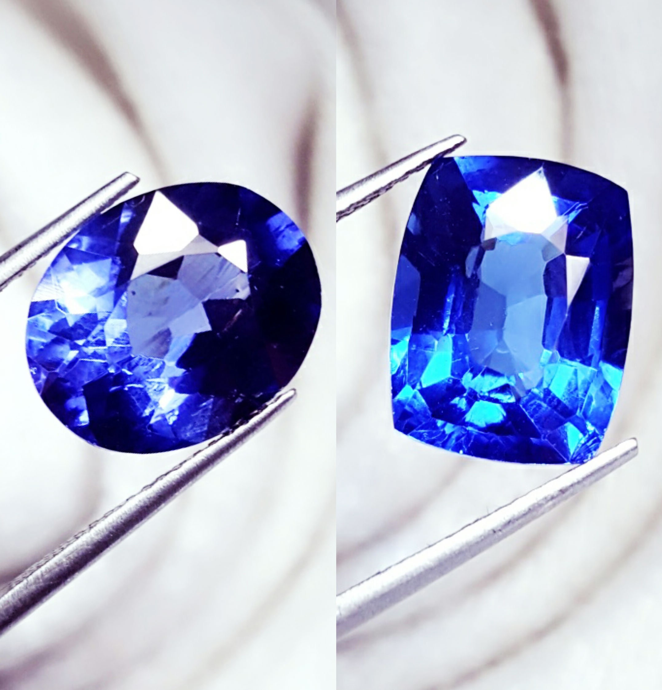 Loose Gemstone Certified Natural Sapphire & Tanzanite 8.00 To Etsy