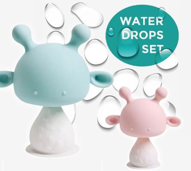 Silicone Baby Teether Mushroom Teething Musical Bell Toys Etsy