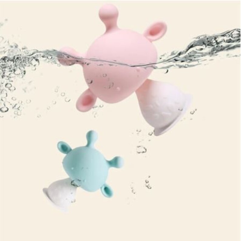 Silicone Baby Teether Mushroom Teething Musical Bell Toys Etsy