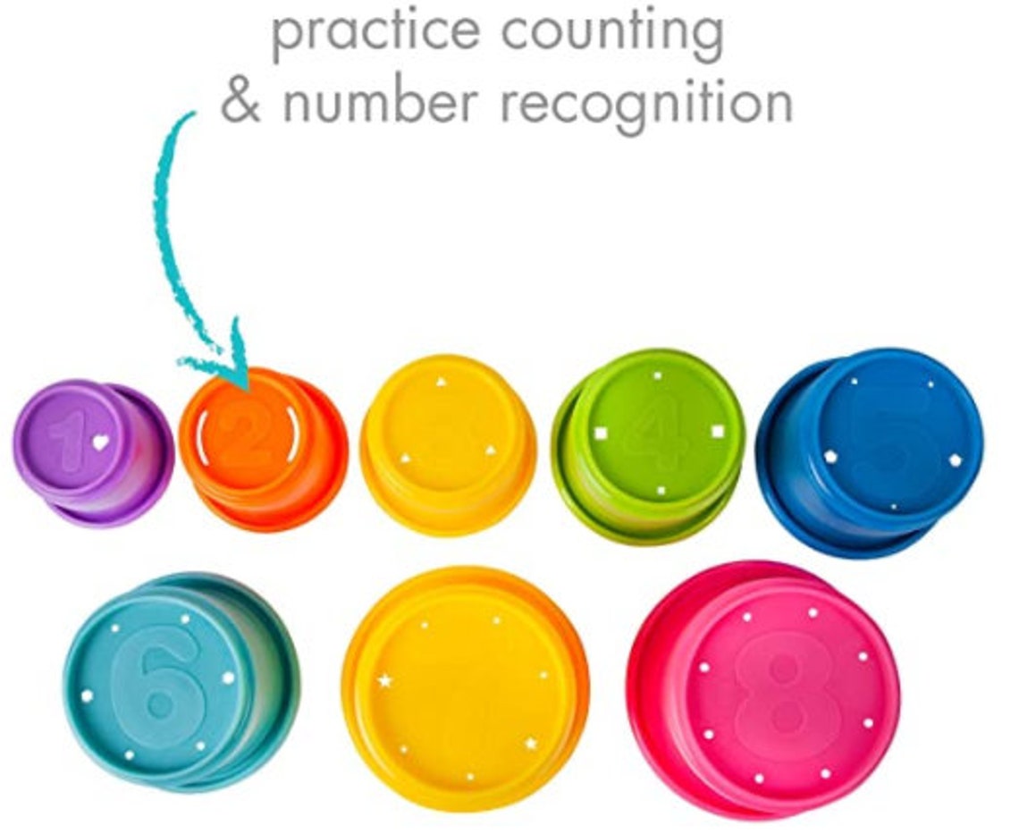 The First Years Stack Up Cup Toys 8 Cups Etsy