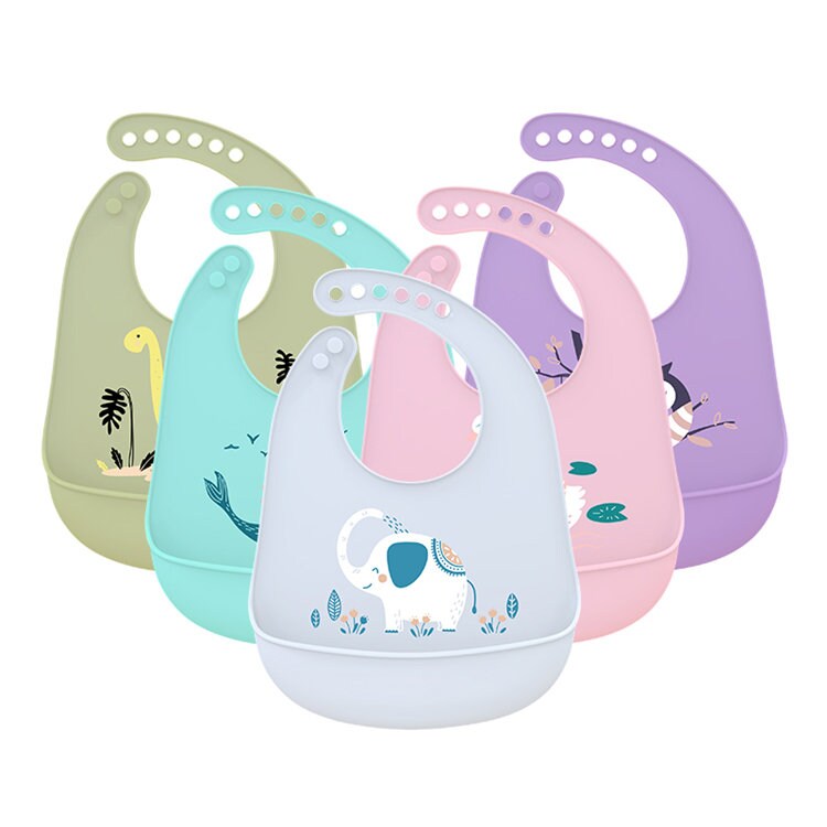 Silicone Baby Bib Waterproof Bib Food Bib Food Catcher Etsy