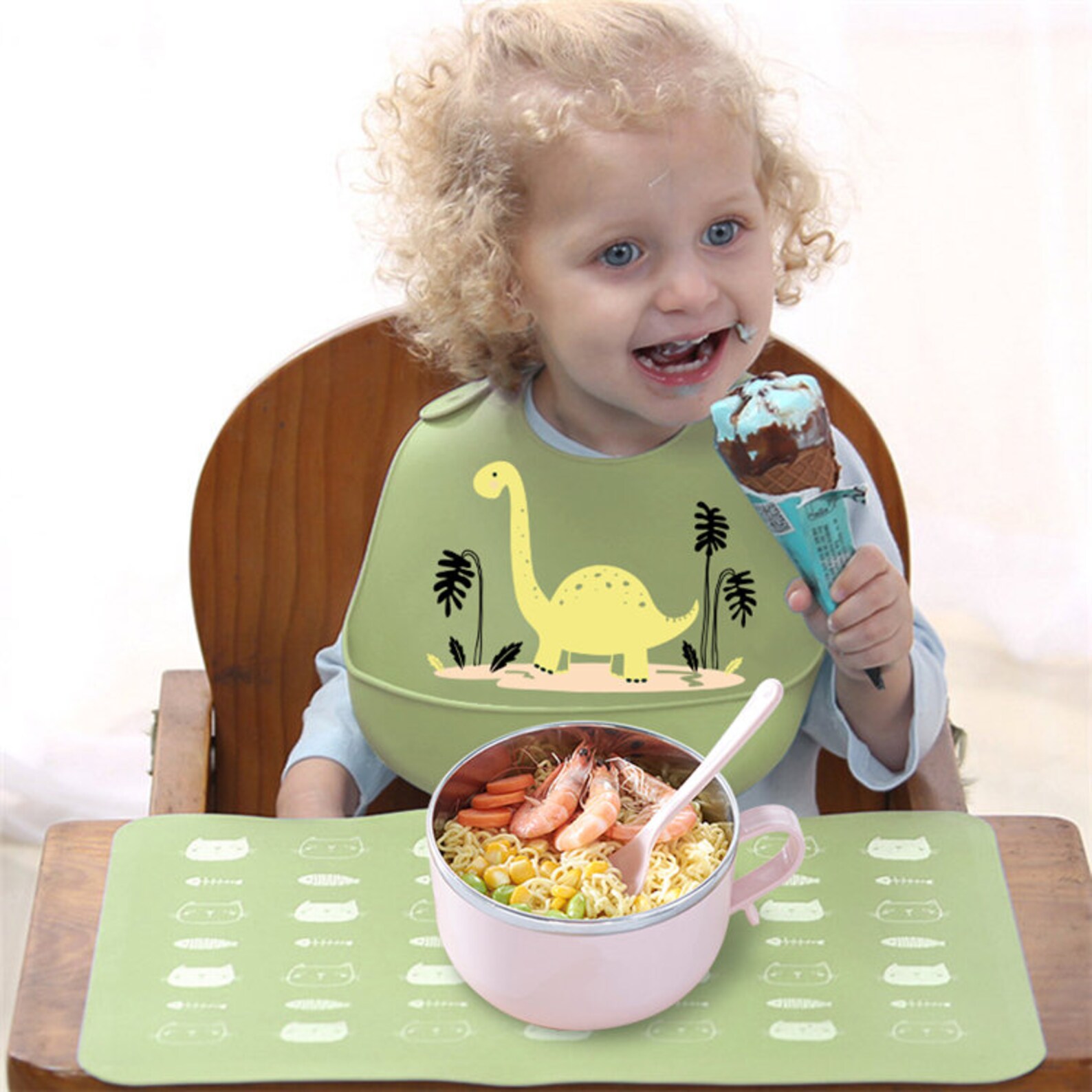 Silicone Baby Bib Waterproof Bib Food Bib Food Catcher Etsy