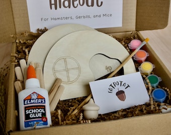 DIY Wacky Hut Versteck Set - Kleintierzubehör für Hamster, Rennmäuse, Mäuse