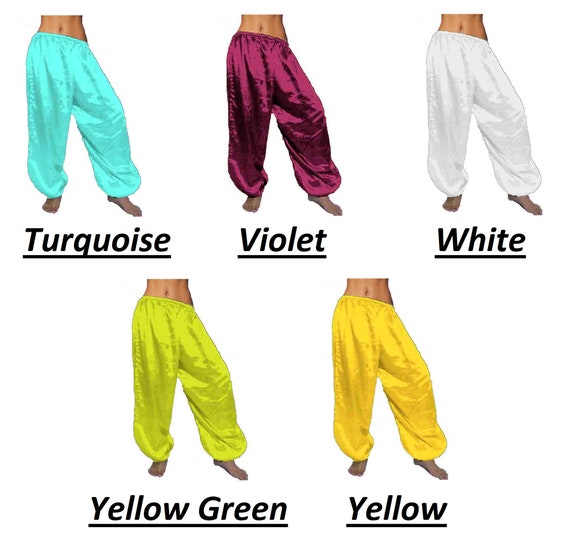 Belly Dancer Harem Pants In Blue Turquoise