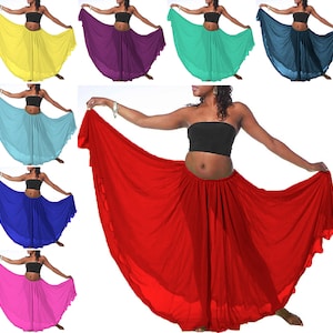 Chiffon Flamenco Skirt: Full Circle Spanish Dance Skirt