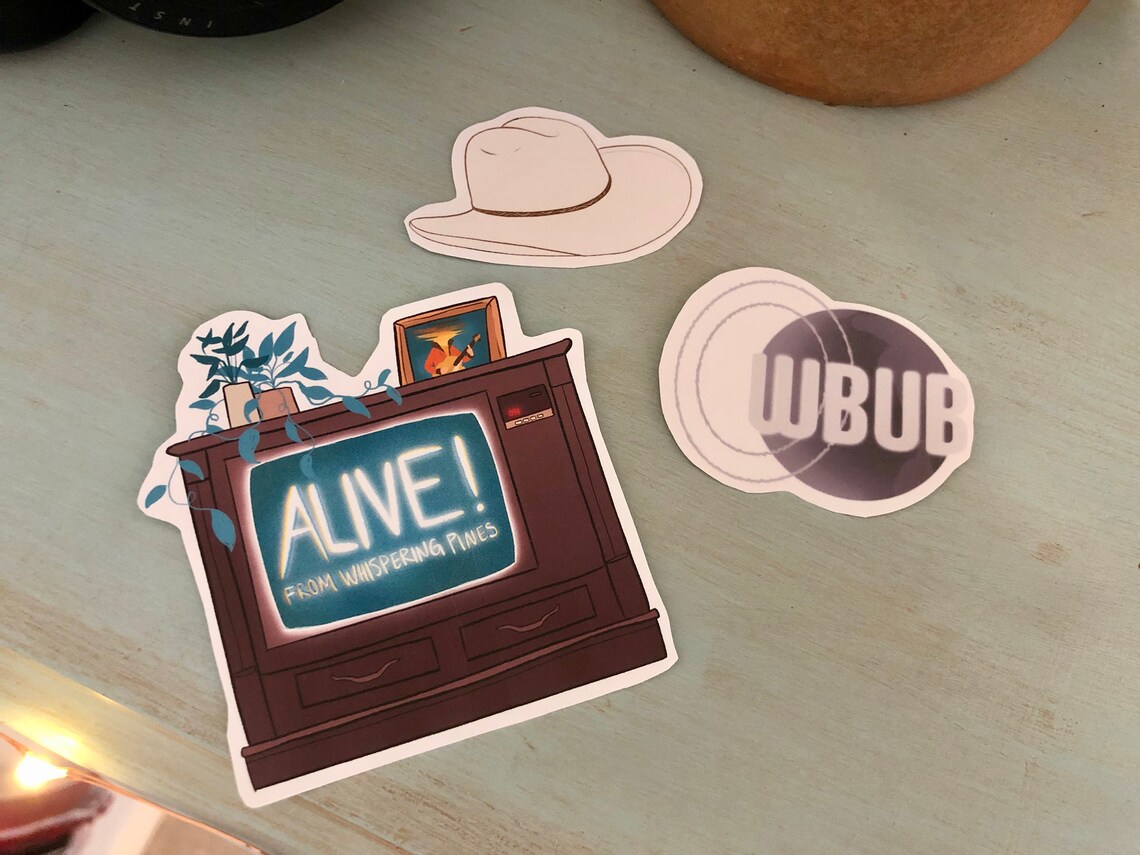 Alive From Whispering Pines Lord Huron Stickers Etsy