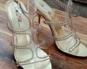 clear heels size 5