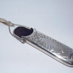 Rare Victorian Sterling Solid Silver Spectacles Case, Glasses Holder, Aesthetic, Birmingham 1895