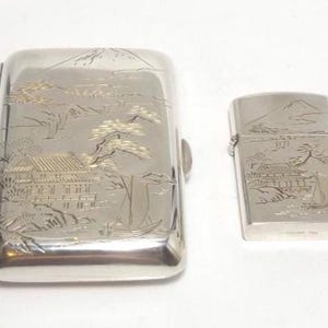 Japanese Cigarette Case Sterling Silver - Etsy